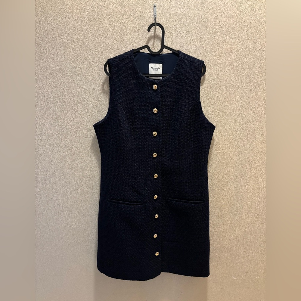 Abercrombie & Fitch Mara Tweed Mini Dress Size Large Tall